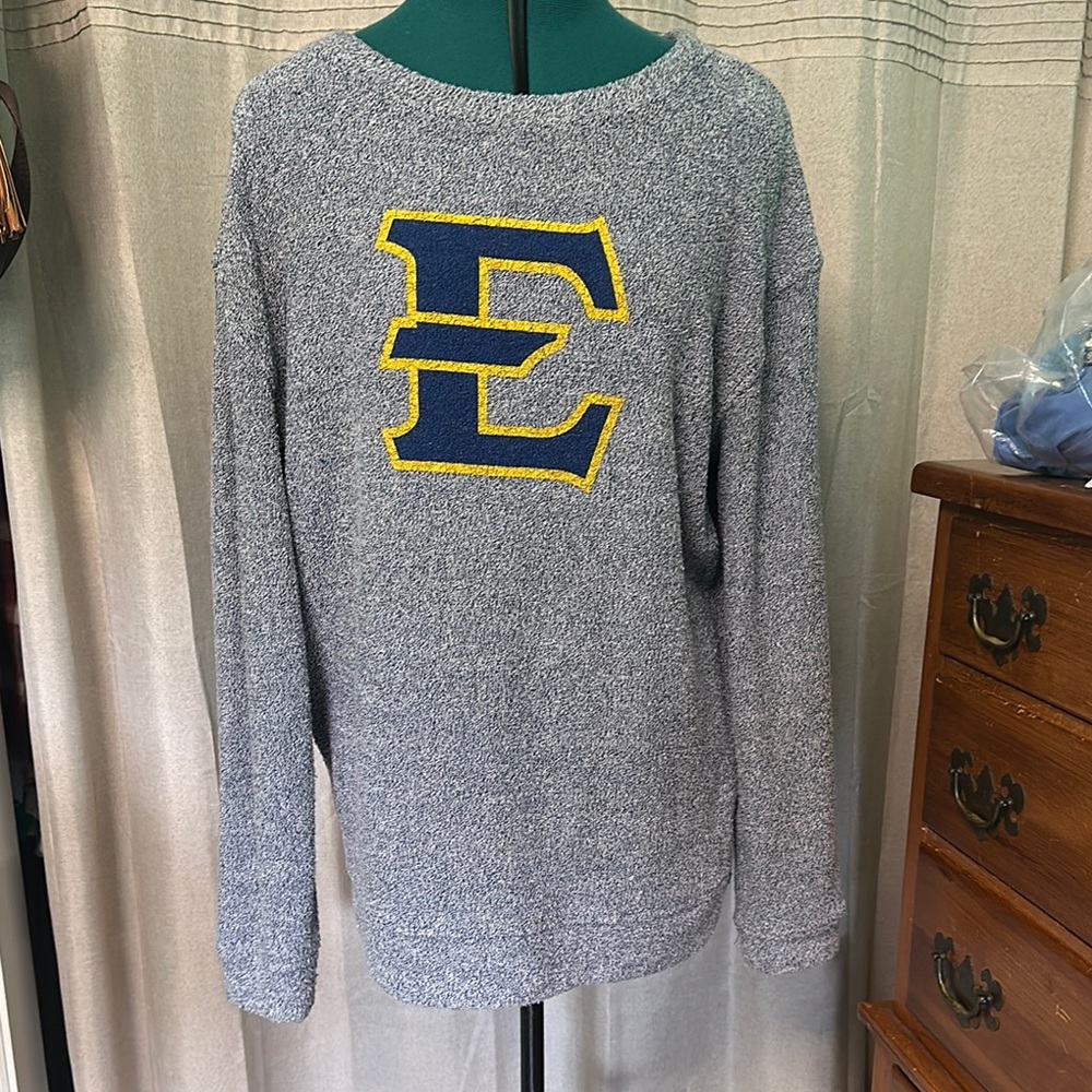 Boxercraft Heathered ETSU Gray Sweater